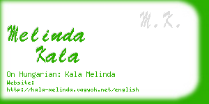 melinda kala business card